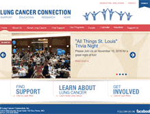 Tablet Screenshot of lungcancerconnectioninc.org